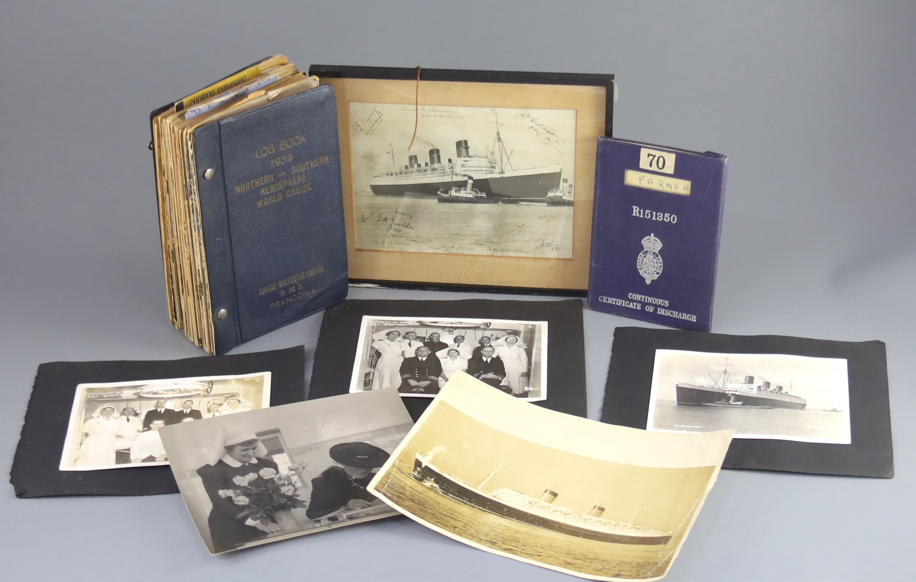 Royal interest: A collection of ephemera relating The R.M.S Queen Mary